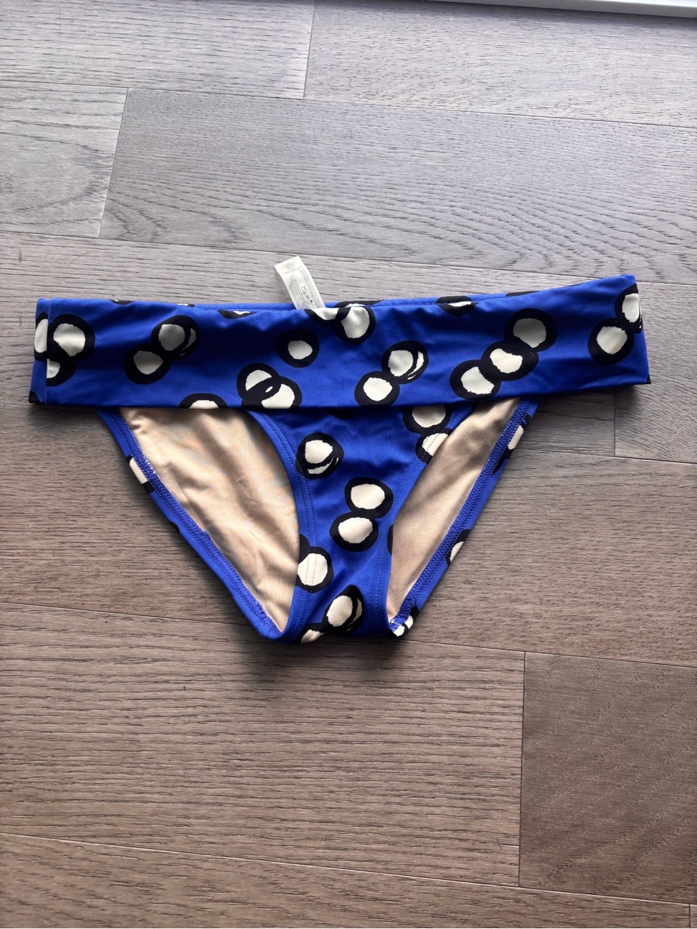 Victoria's Secret Royal Blue Polka Dot Bikini Bottom